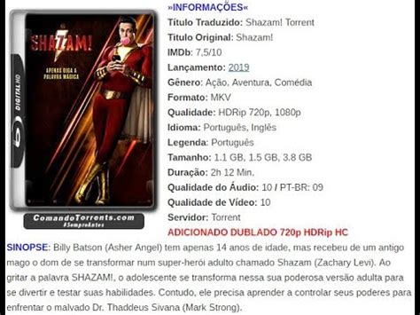 baixar filme shazam torrent dublado.